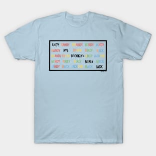 Roadtrip Ships Black and Pastel Love Ship-Names RoadtripTV Boyband T-Shirt